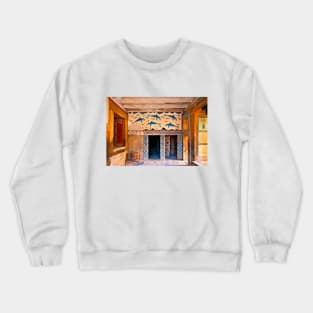 Minoan Dolphins of Knossos Crewneck Sweatshirt